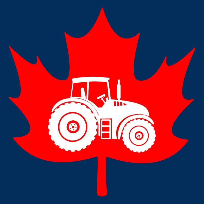Canada maple leaf tractor logo