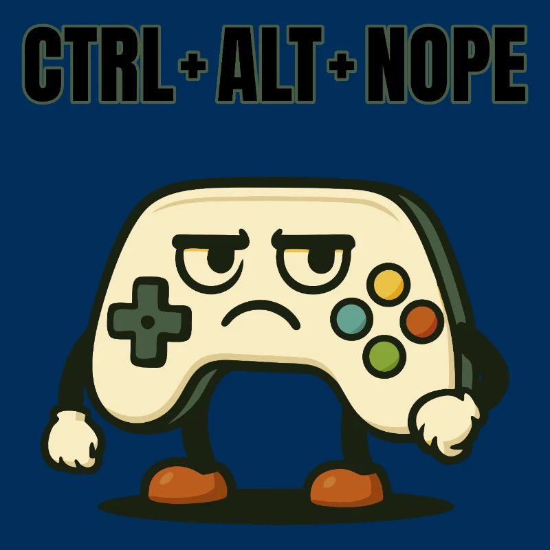 CTRL ALT NOPE Controller Meme