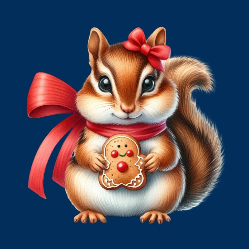Ingwer-Eichhörnchen mit Keks