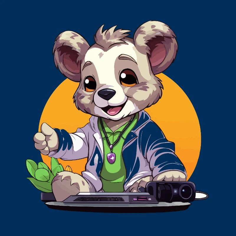 Tech-Koala Creator in retro look