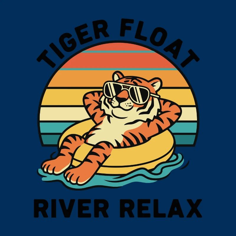 Tiger Buoy Retro Tiger Float River Relax