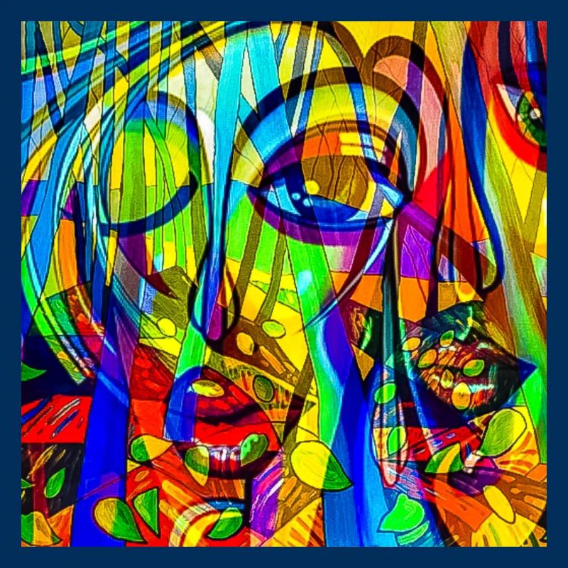 Color Pattern Face Abstract
