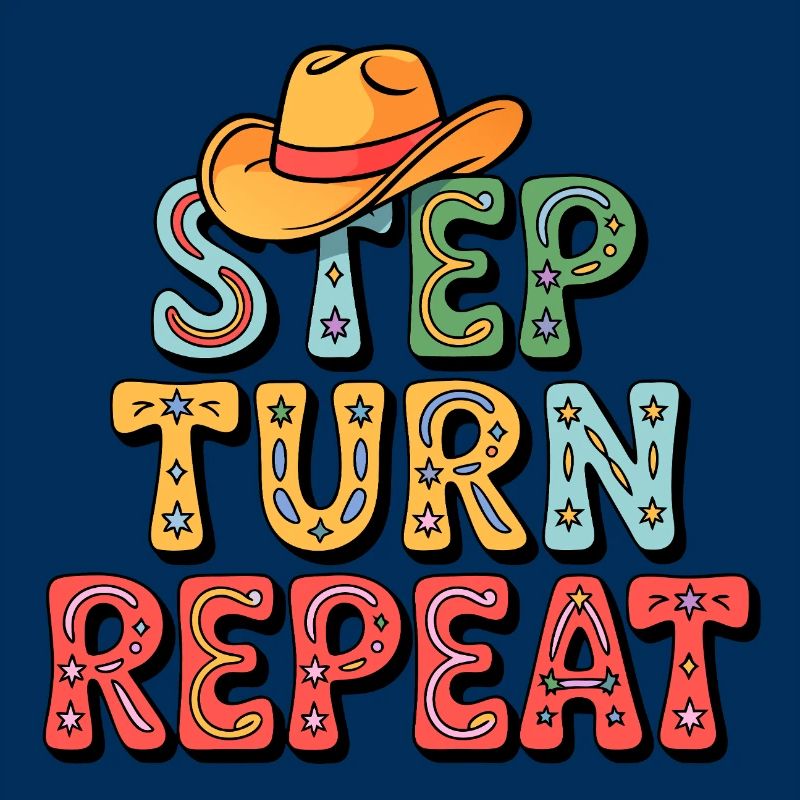 Line Dance Step Turn Repeat