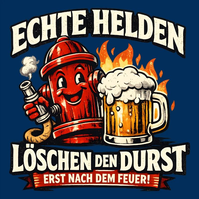 Echte Helden löschen den Durst