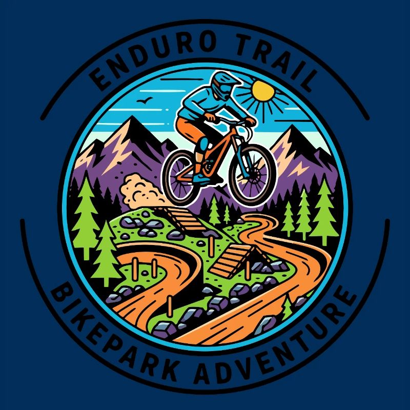 Badge de cycliste de Mountain Path