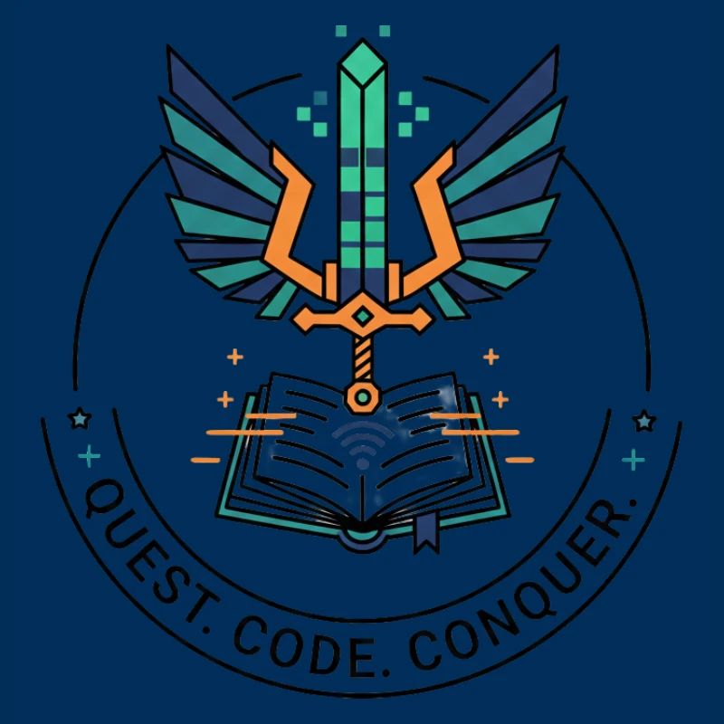 Quest. Code. Conquer Emblem