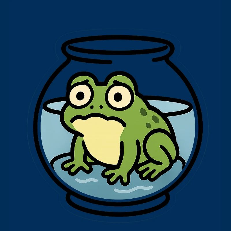 Grenouille dans un bol