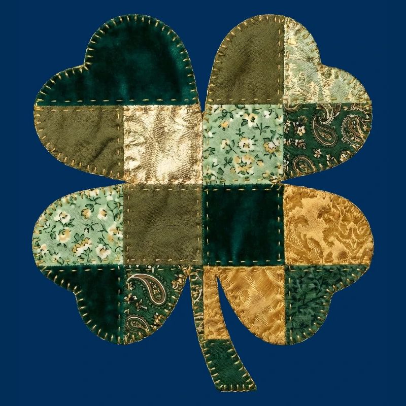 Style de courtepointe en trèfle patchwork