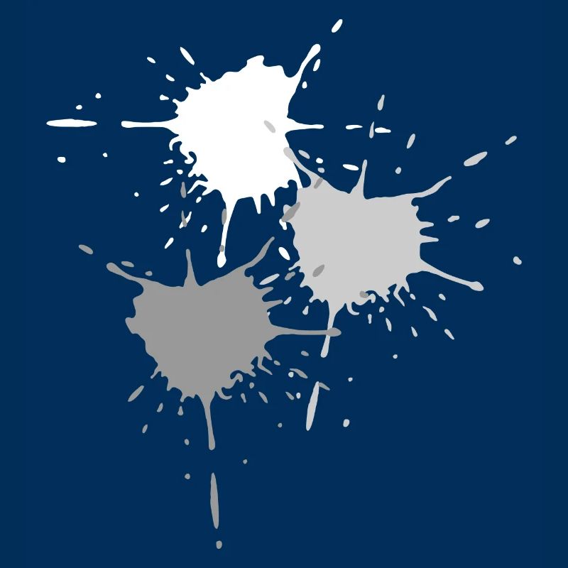 Art - Exploding des touches de couleur en gris