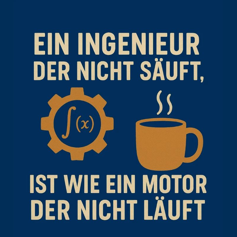 Ingenieur Humor Kaffee Motor
