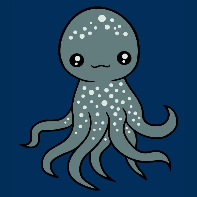 Pieuvre, Pieuvre, Pieuvre, Calmar, Céphalopode, Mignon, Mignon
