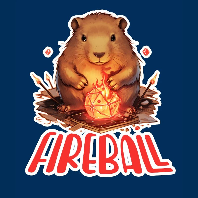 Capybara Mage – Conception de RPG boule de feu
