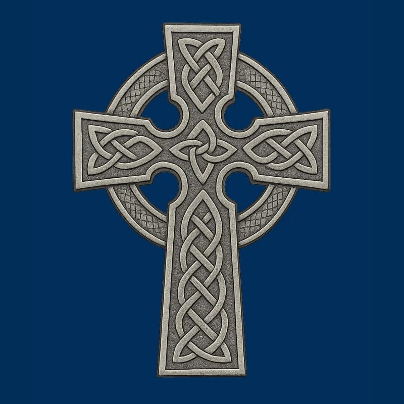 Celtic Cross with Knot Pattern