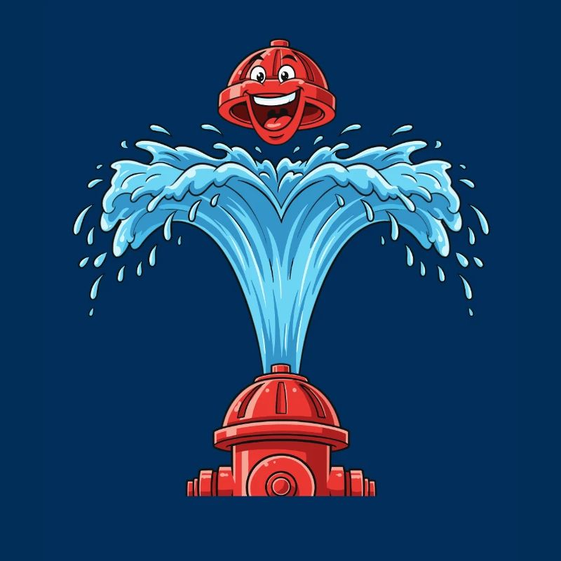 Heart bubbles from hydrant