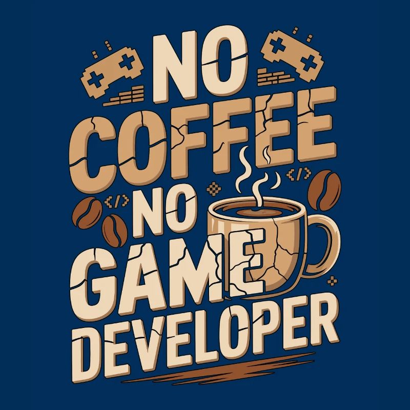 Game Developer No Coffee Game Coder Coffee Lover