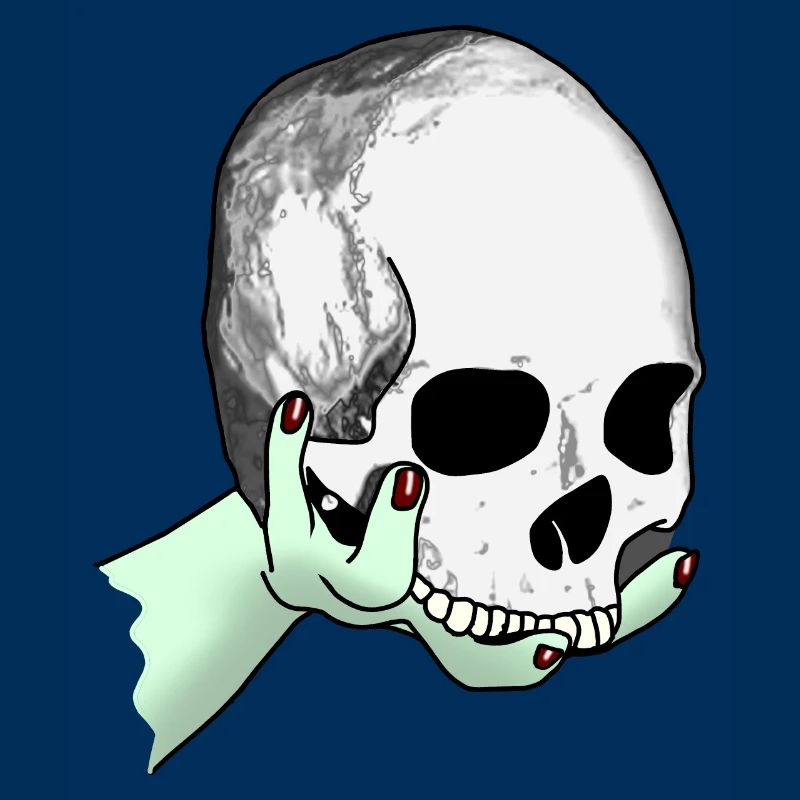 Totenkopf wird dargeboten