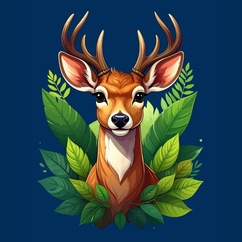 Ein Reh oder Hirsch im Wald