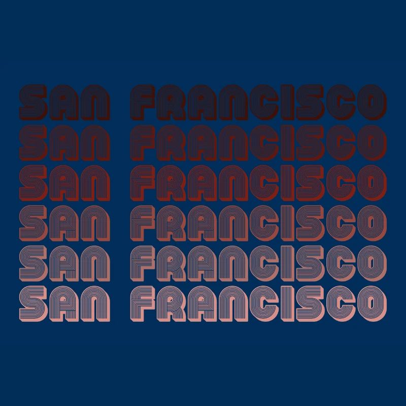 San Francisco Grid Gradient Pattern