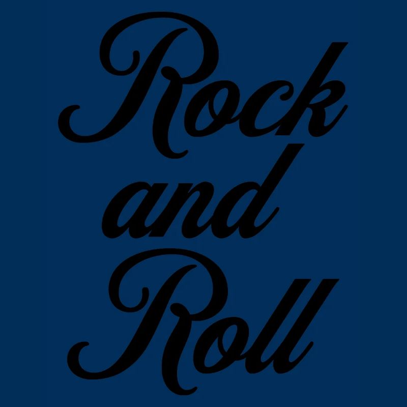 Conception de logo de typographie cursive Rock and Roll