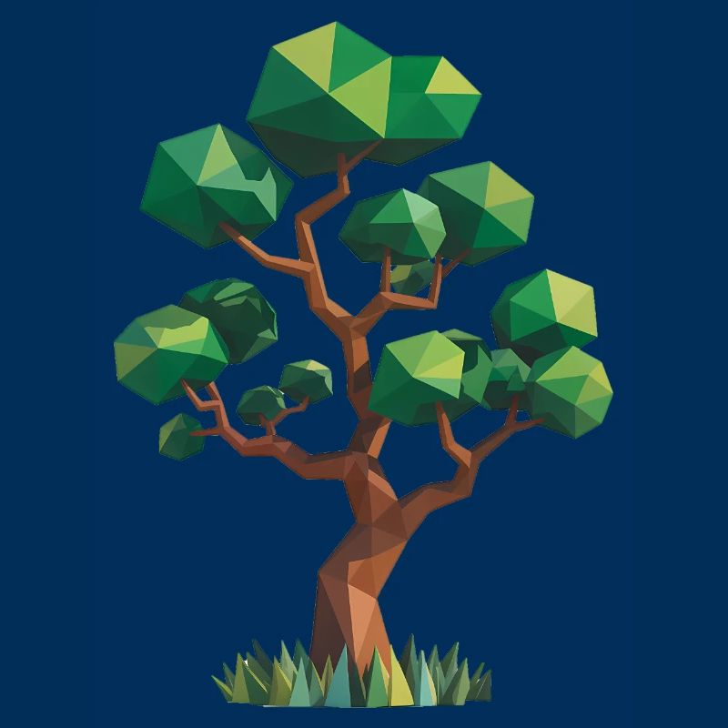 Tree - Cool Low Poly Logo