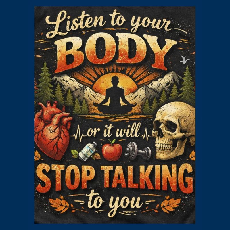 Hör auf deinen Körper oder er spricht
