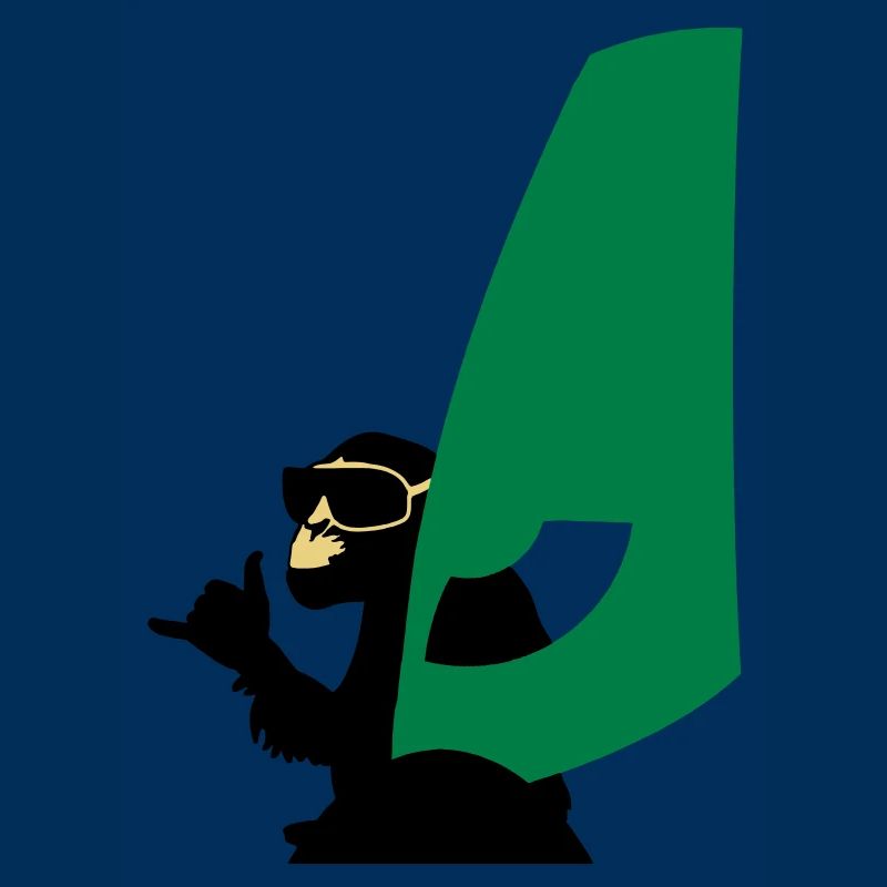windsurfer monkey