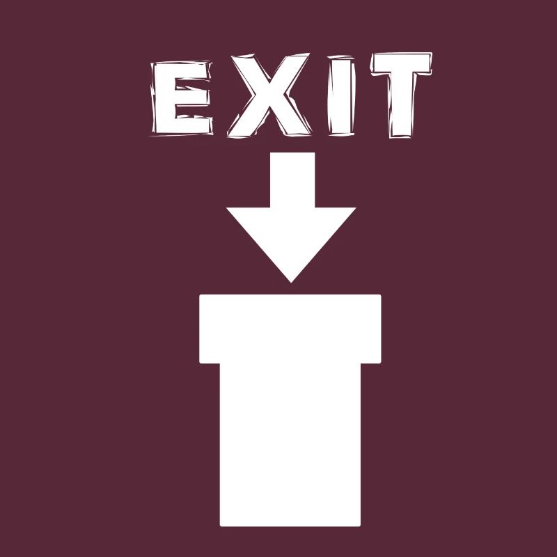Exit Comic Retro Design