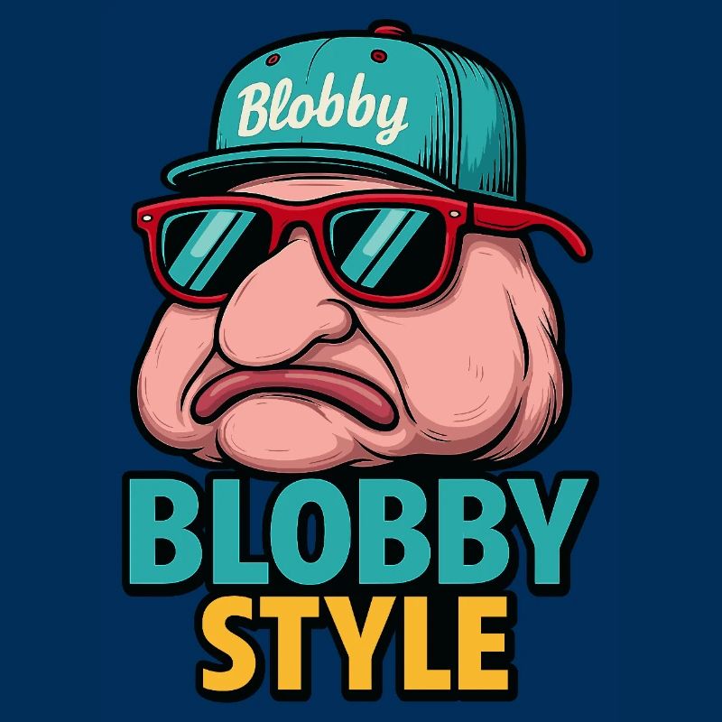 Blobby Style Cartoon Tee