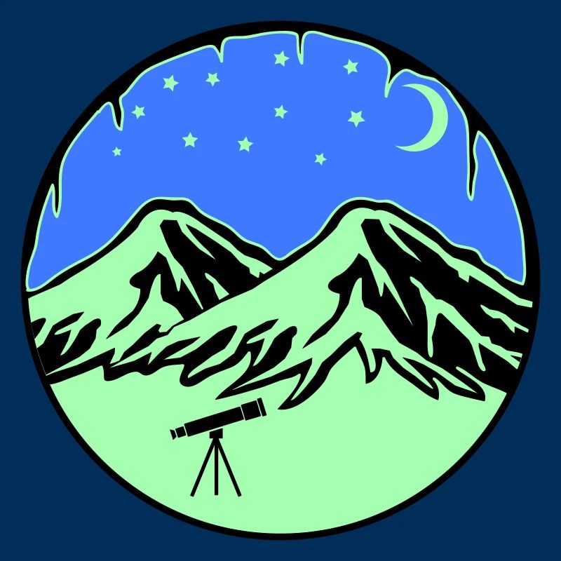 Starry Sky Mountains Telescope