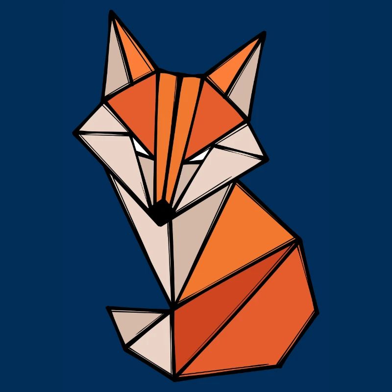 Fuchs Polygon Geometry Art abstrait Créatif