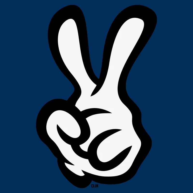 Victory Hand Sign (Left Hand / POS / 2C)
