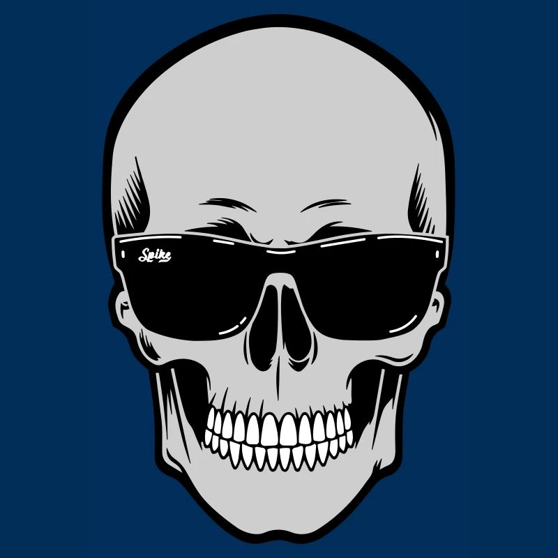 Schädel mit Sonnenbrille Grafik