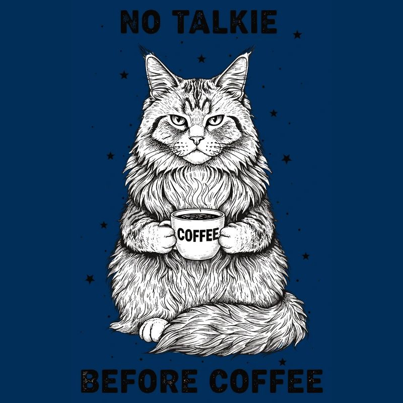 Pas de conversation devant un chat amateur de café
