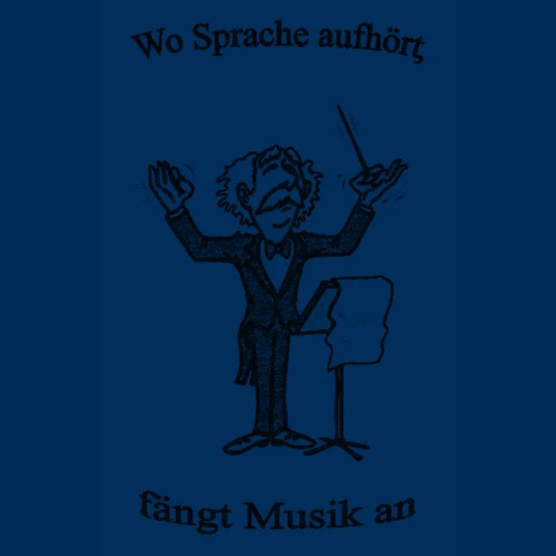 Dirigent mit Text sw