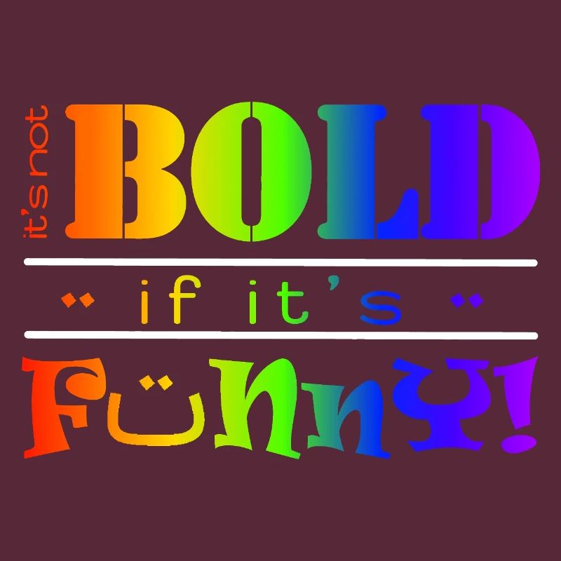 Lebendiger Regenbogen Lustiges Mutiges Textdesign