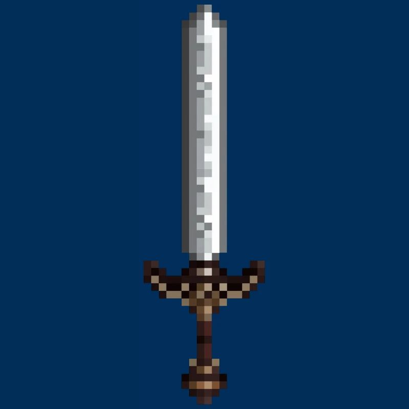 Épée pixel art style rétro 8 bit