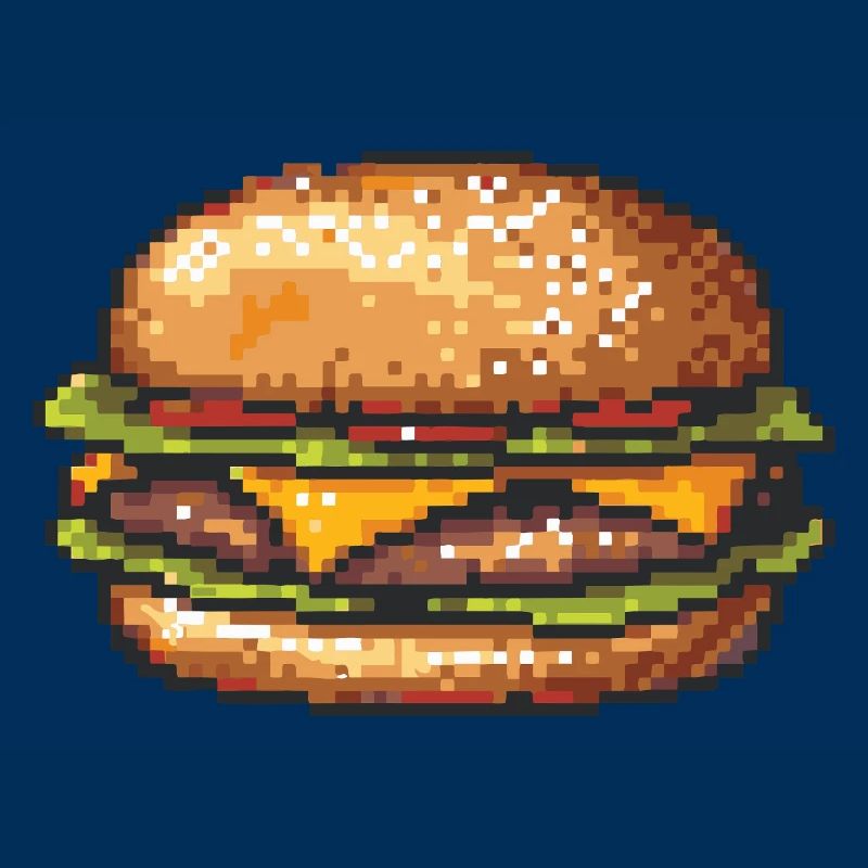 8Bit Hamburger Pixelkunst