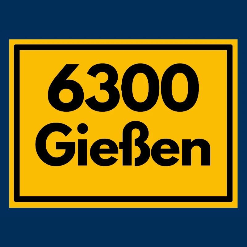 OLD POSTCODE ZIP CODE RETRO 6300 GIESSEN