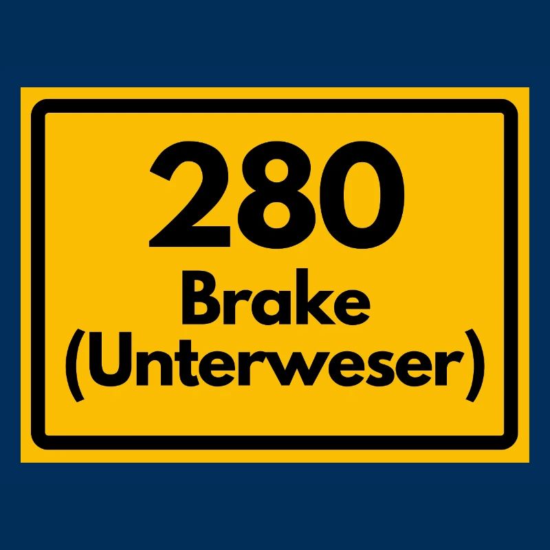 OLD POSTCODE ZIP CODE RETRO 2880 BRAKE UNTERWESER!