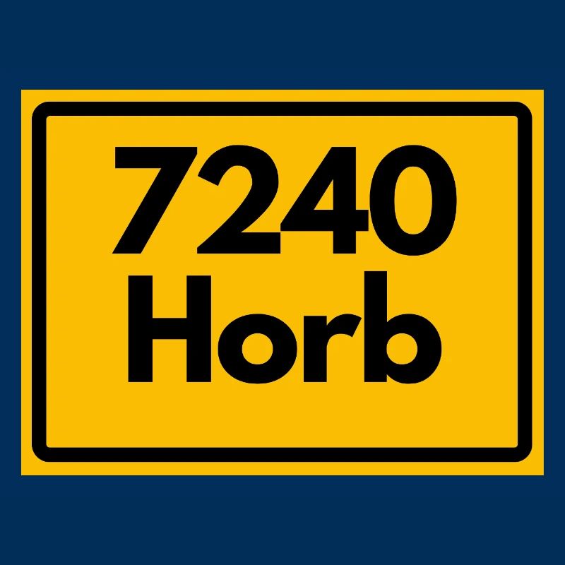 OLD POSTCODE POSTCODE RETRO 7240 HORB HEIMATSTOLZ