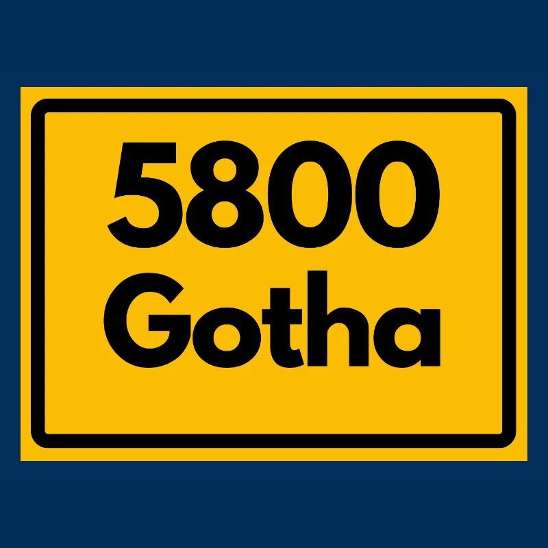 OLD POSTCODE 5800 GOTHA HEIMATSTOLZ ORIGINAL