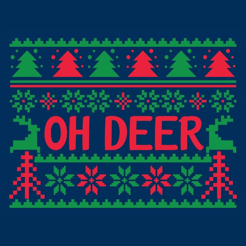Hässlicher Pullover - Oh Deer