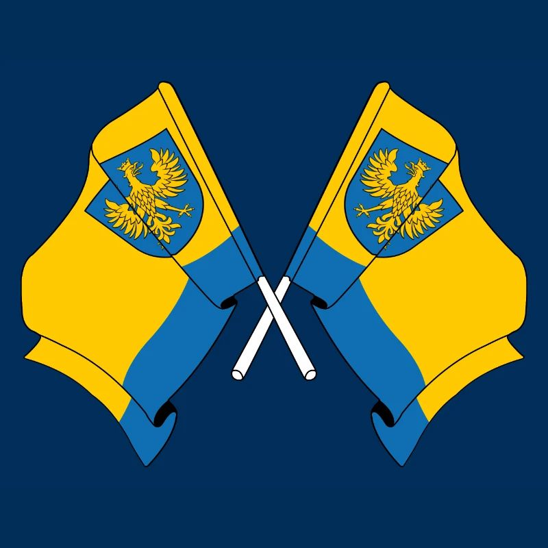 Two flags Opole