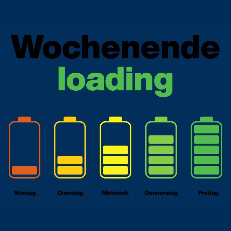 Weekend loading – battery full on Friday, work