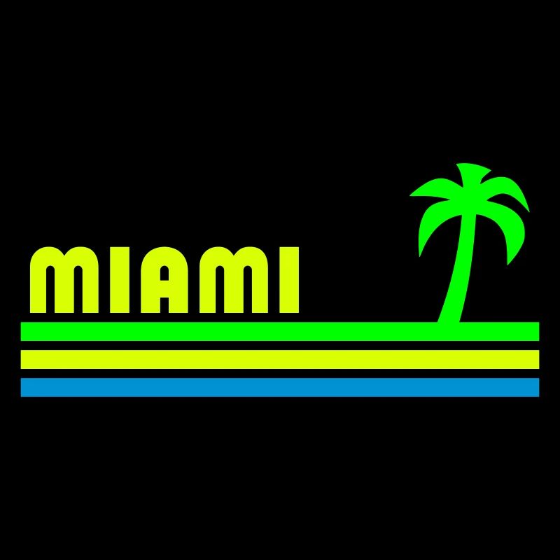 Miami (trois bars, palmier)