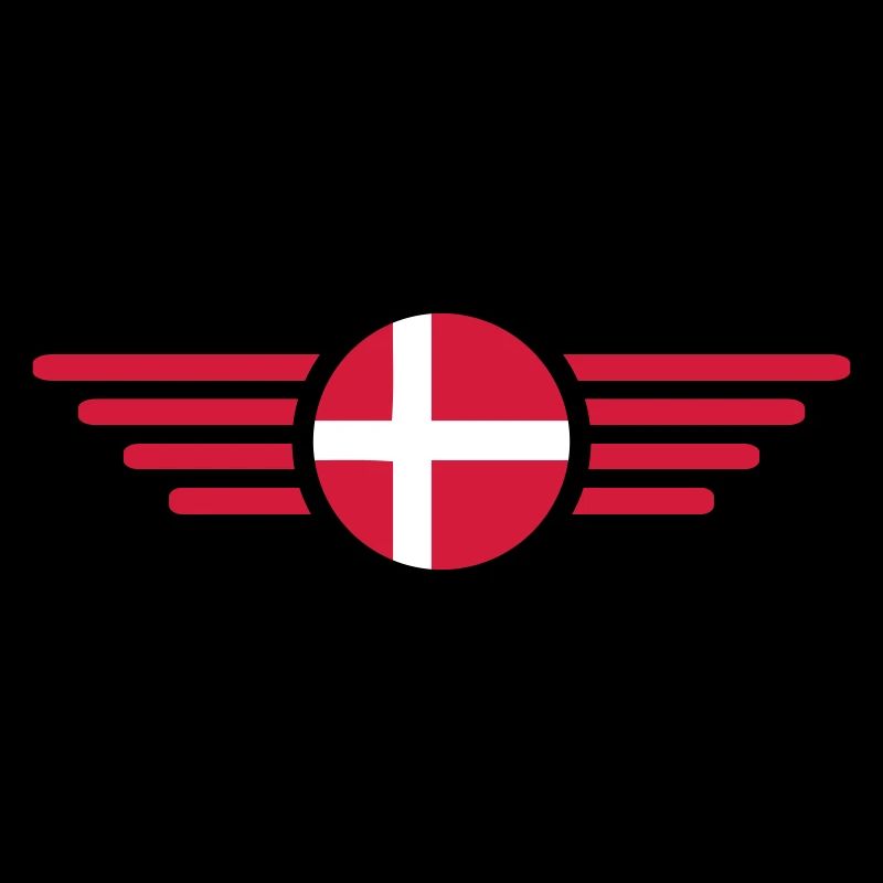 J’aime le Danemark, T-shirt design de style élégance