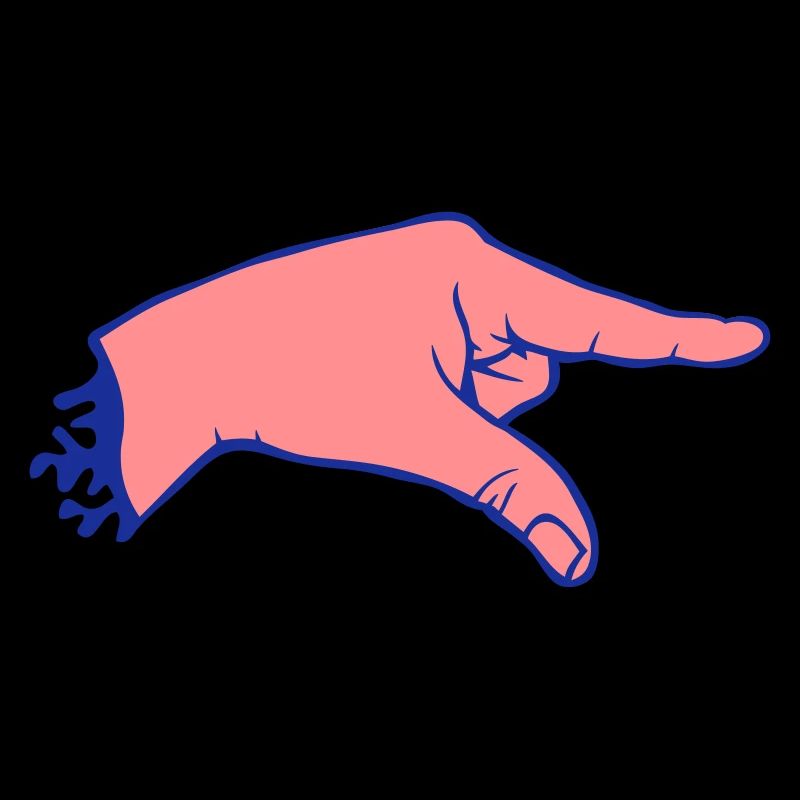 hand finger shows tip 2