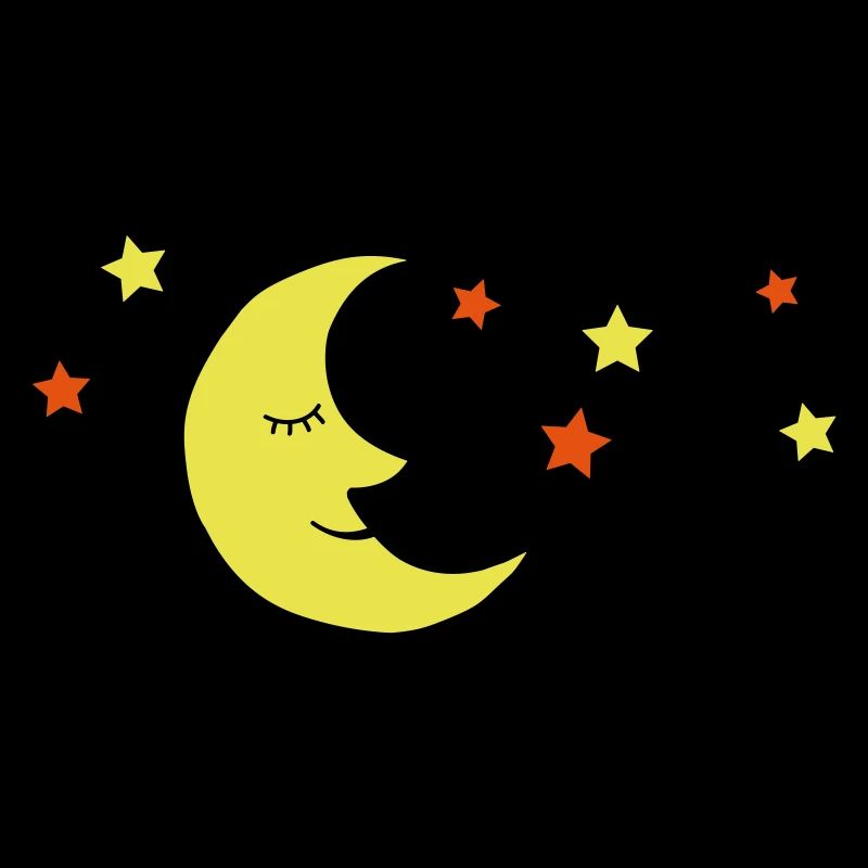 Lune et étoiles