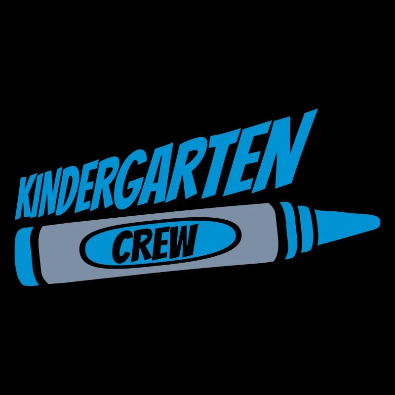 Équipe de l’équipe de maternelle du crayon de cire