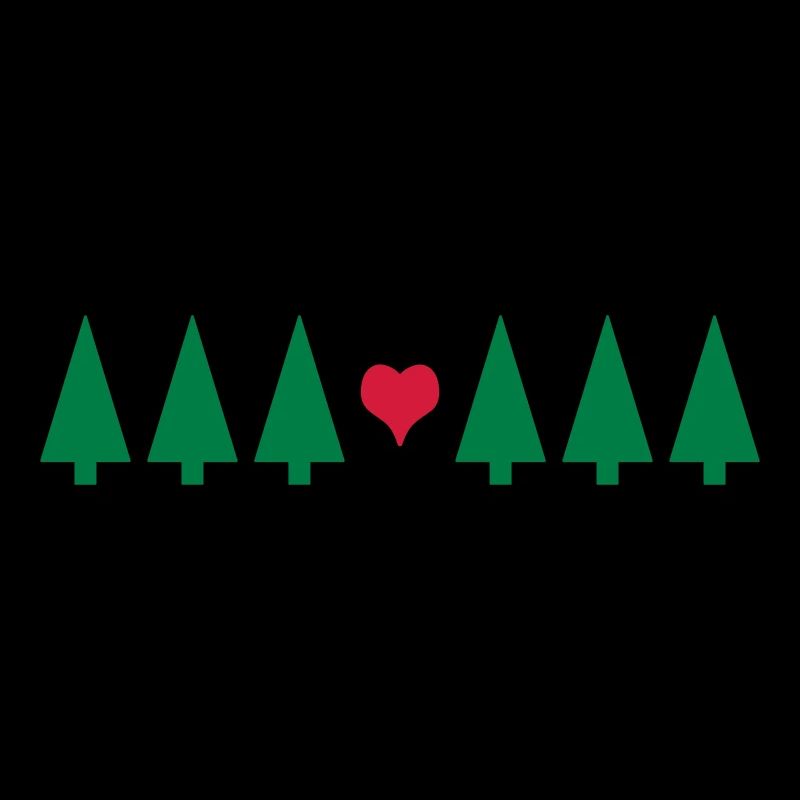 Weihnachtsbaum mit Herz